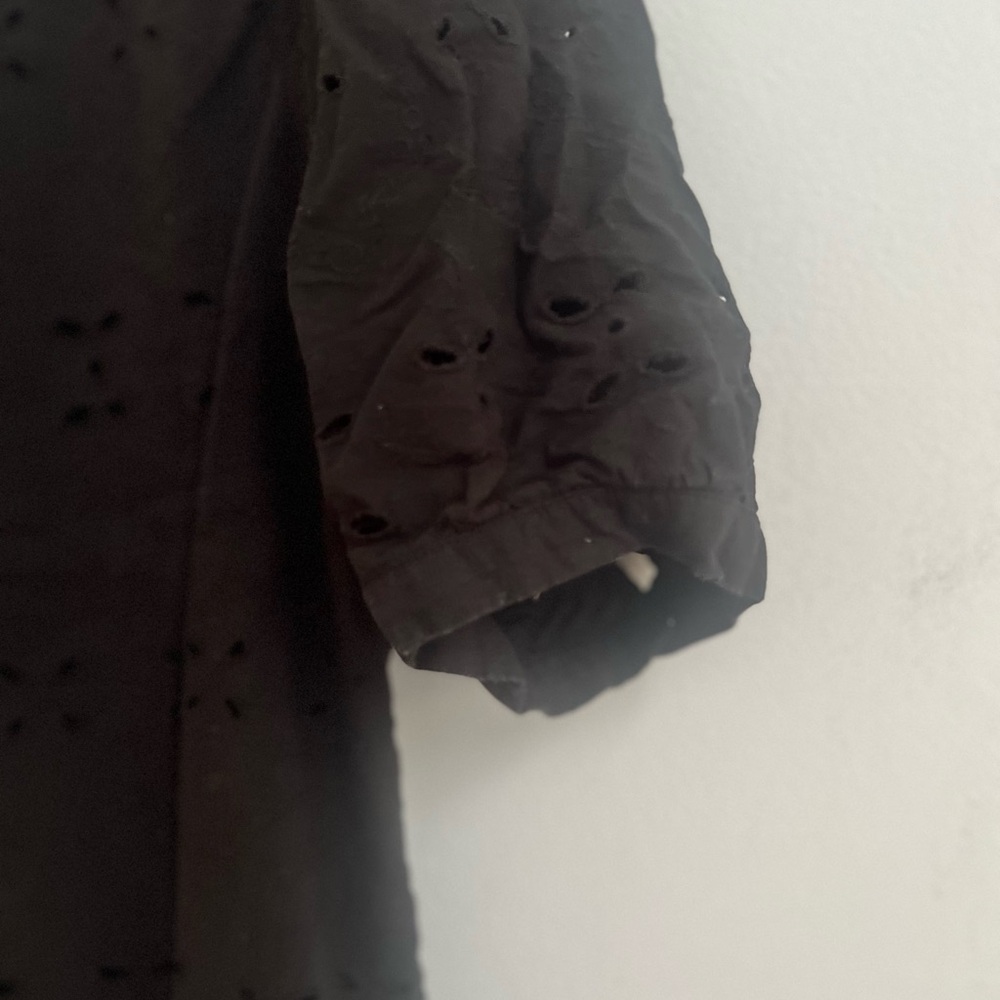 Time and Tru Black Eyelet Top - Picture 12 of 12